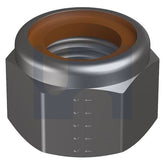 Hobsons - M6 304 Stainless Iso 7040 / A2-70 / Lanfranco Hup Nyloc Hex Nut Brown Ring | Hupa2M6 (Pack Of 100)